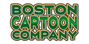 Boston Cartoon Company green and gold logo